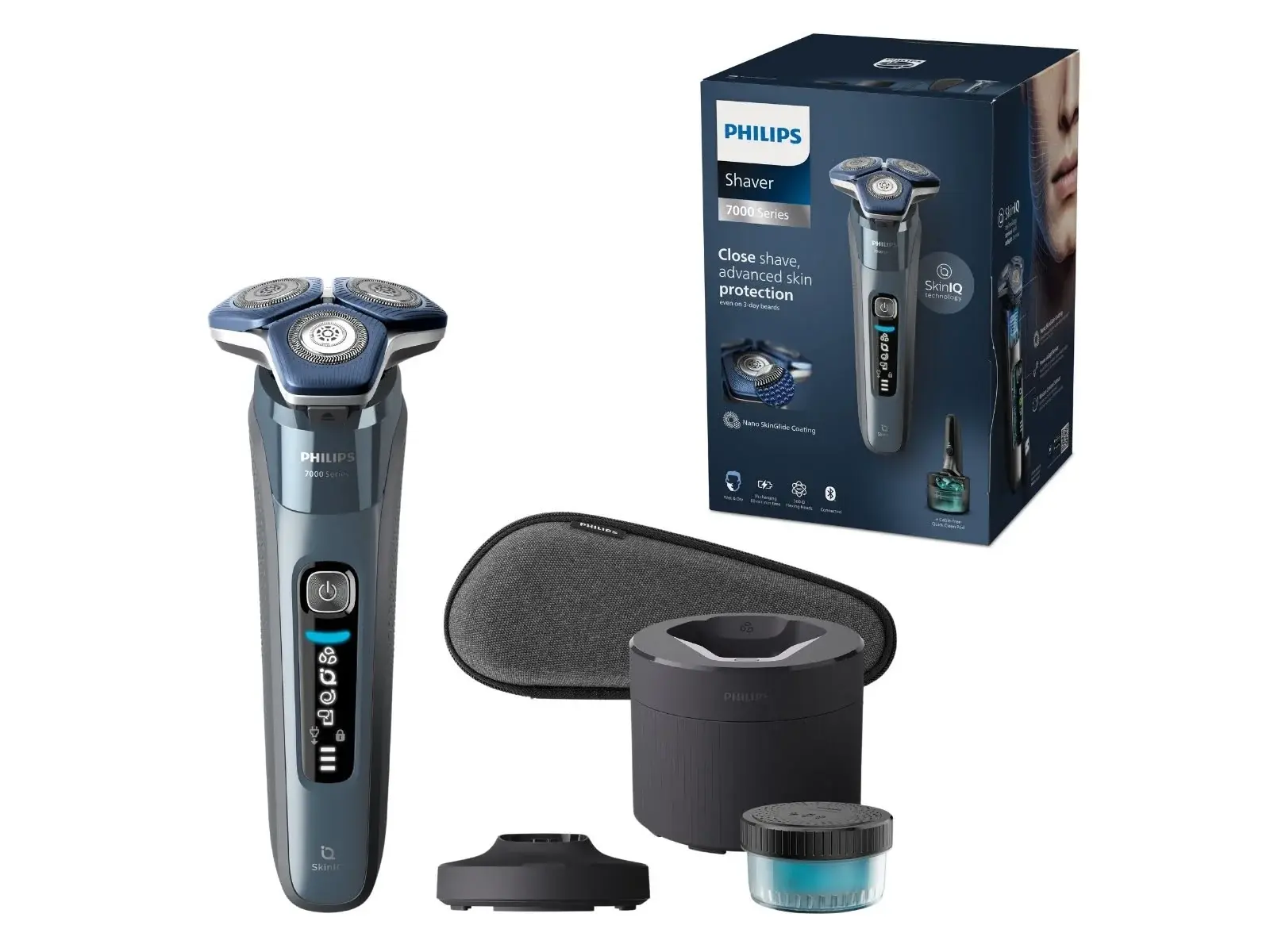Philips Shaver Series 7000 S7882 roterende barbermaskin i isblå