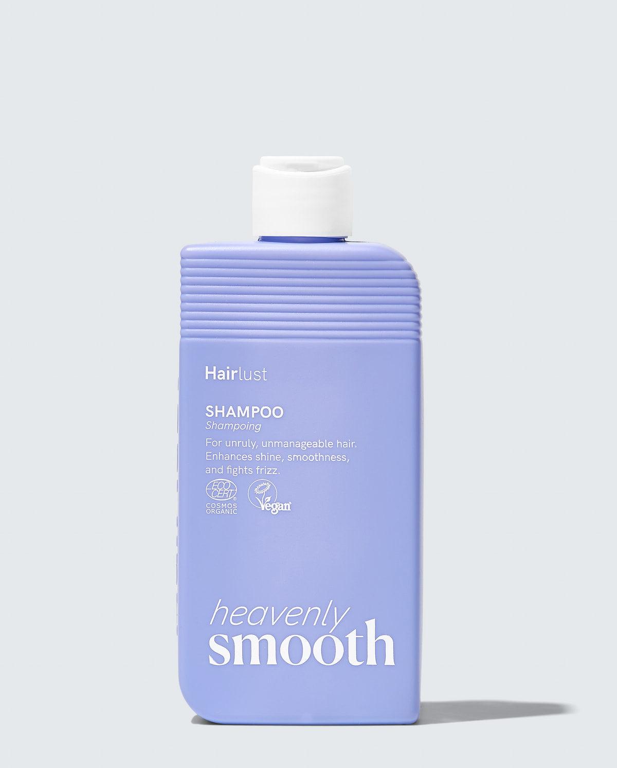 Hairlust Heavenly Smooth Shampoo glattende sjampo for kruset hår
