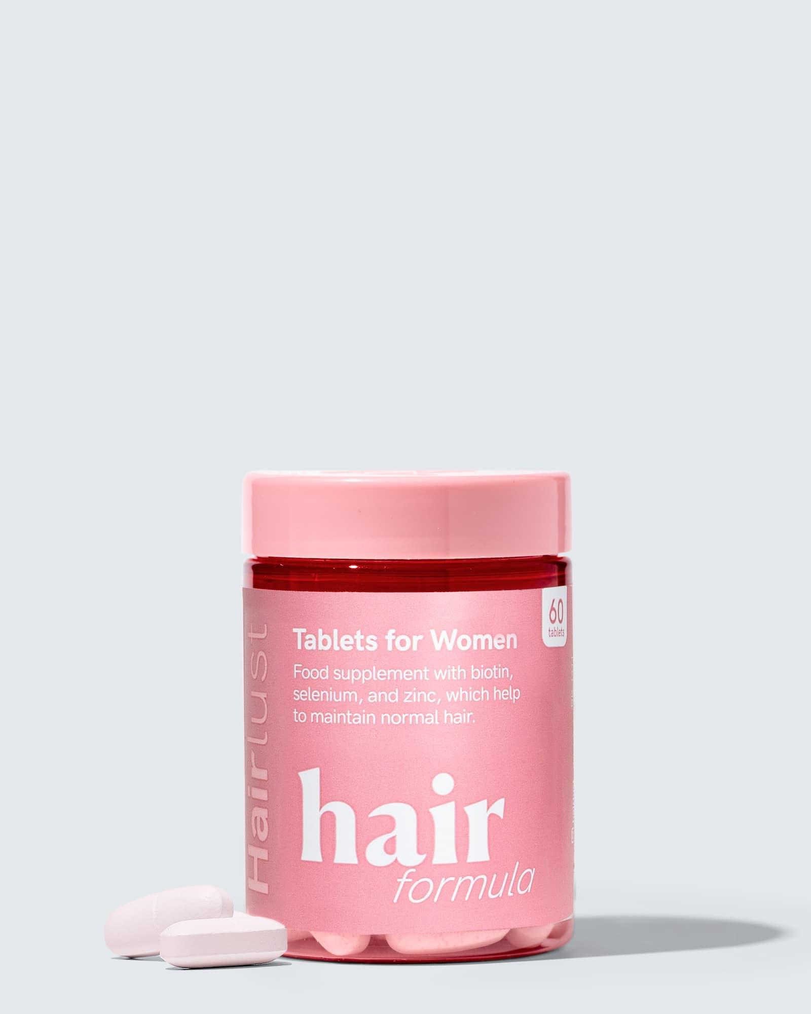 Hairlust Hair Formula Tablets for Women hårtilskudd med biotin