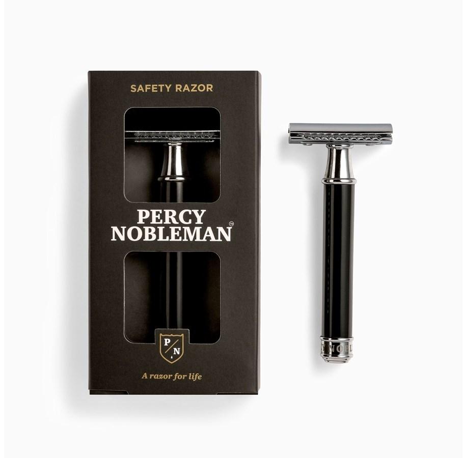 Percy Nobleman Safety Razor klassisk barberhøvel med dobbeltegg